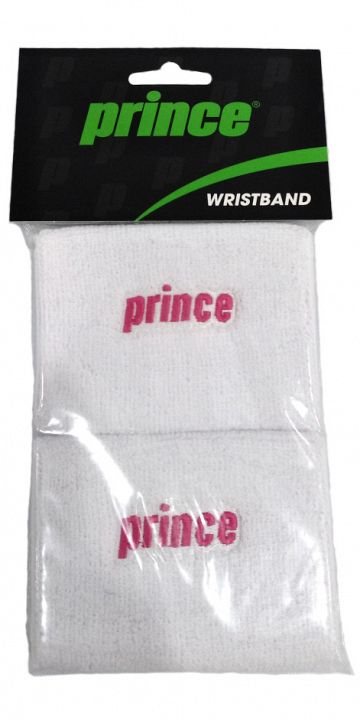 Prince Wristband White / Pink - 2szt